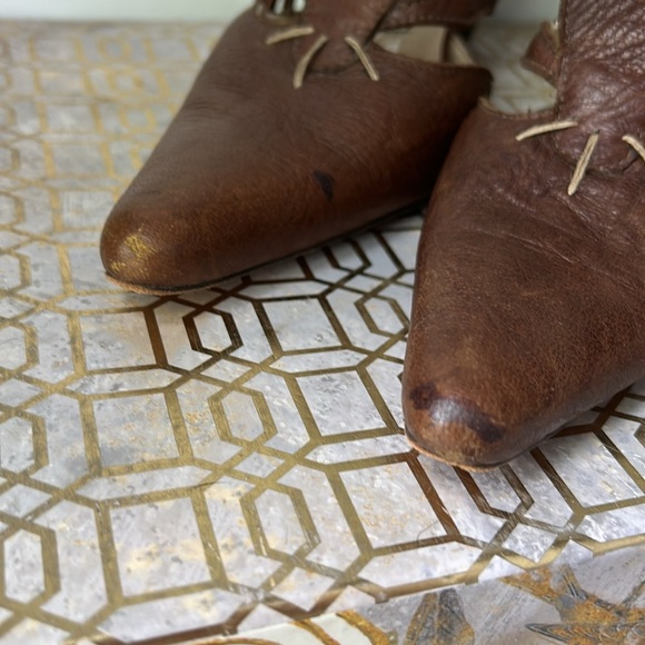 Henry Beguelin Leather Pointed Toe Rope & Tassel Heels Women's size 36.5/6.5 - Picture 5 of 9